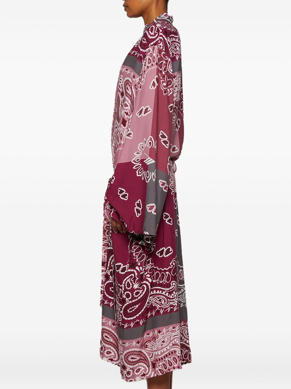 bandana-print kimono - 4