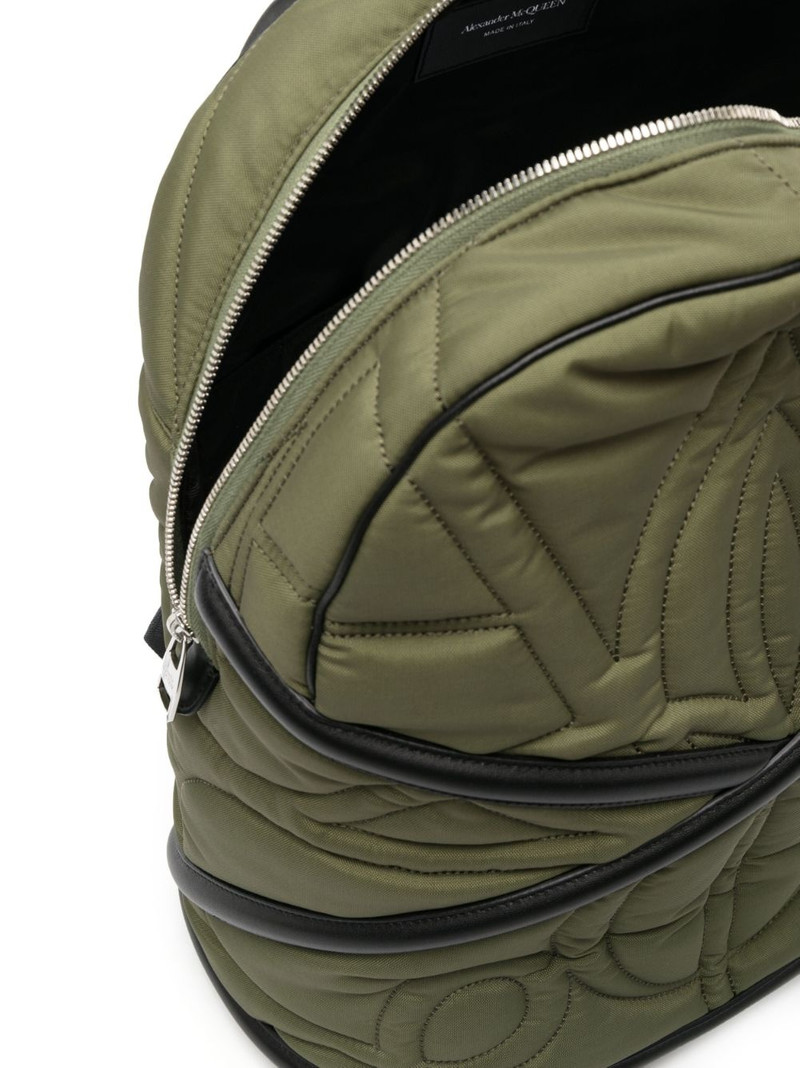 Pansies quilted backpack 5