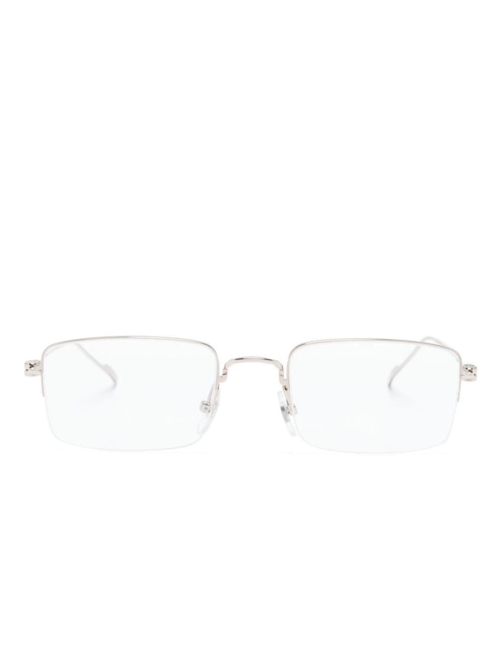 rectangular-frame metal glasses - 1