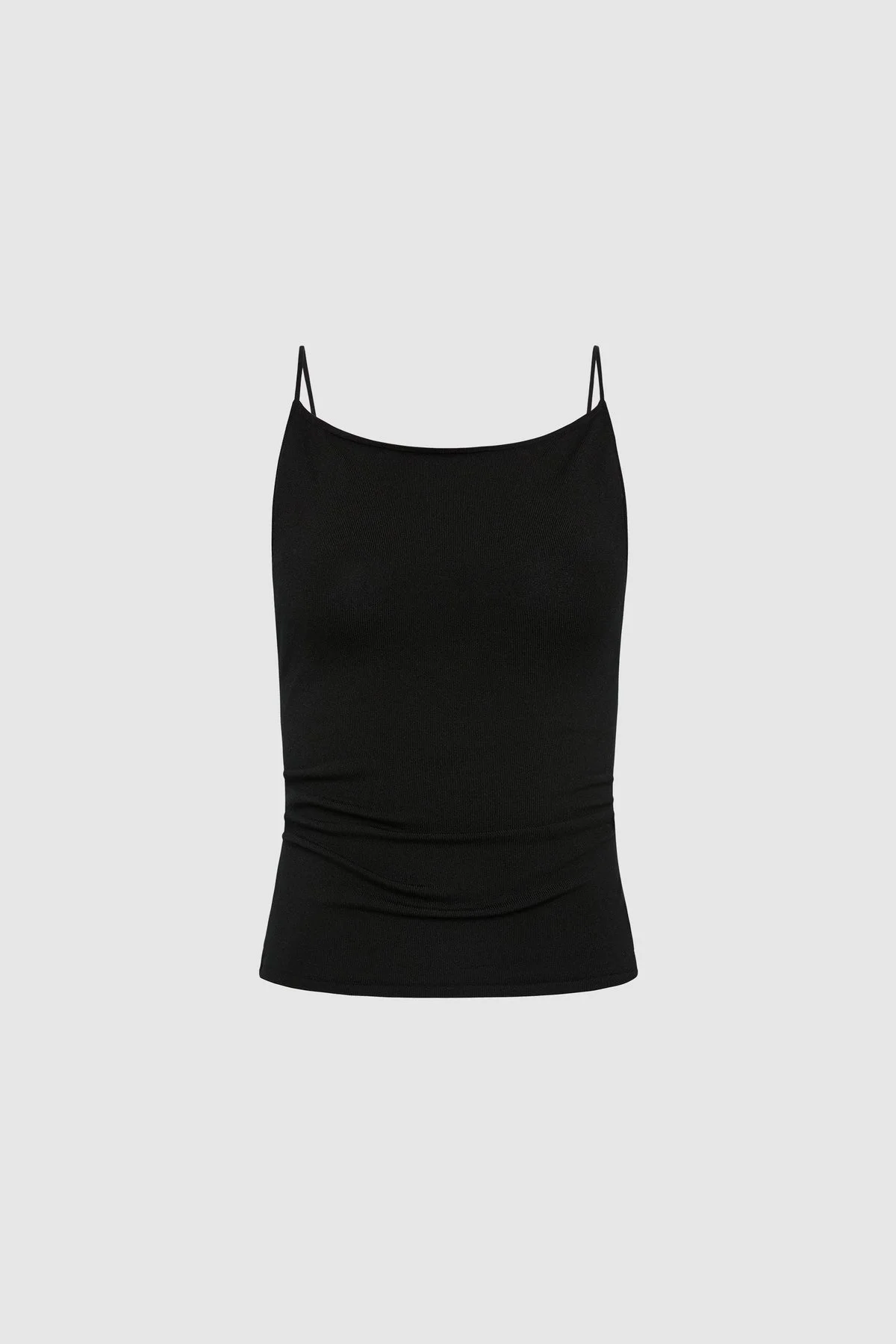 Twist Back Knit Top - Black - 1