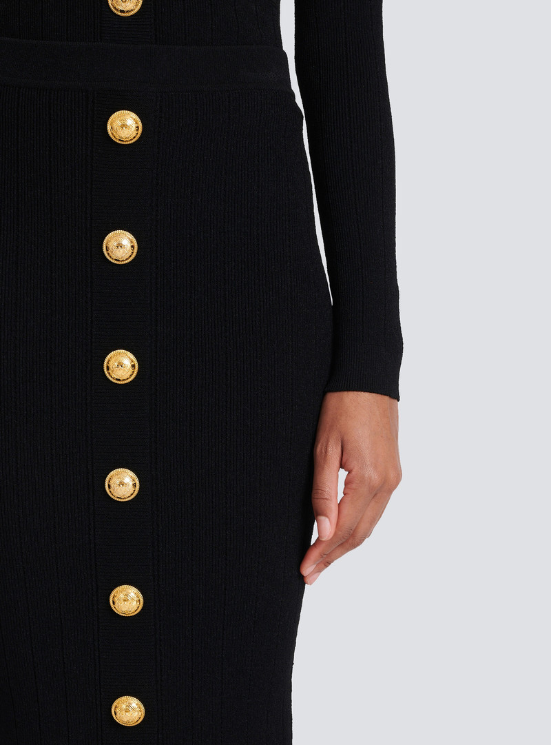 Mid-length knit skirt 7