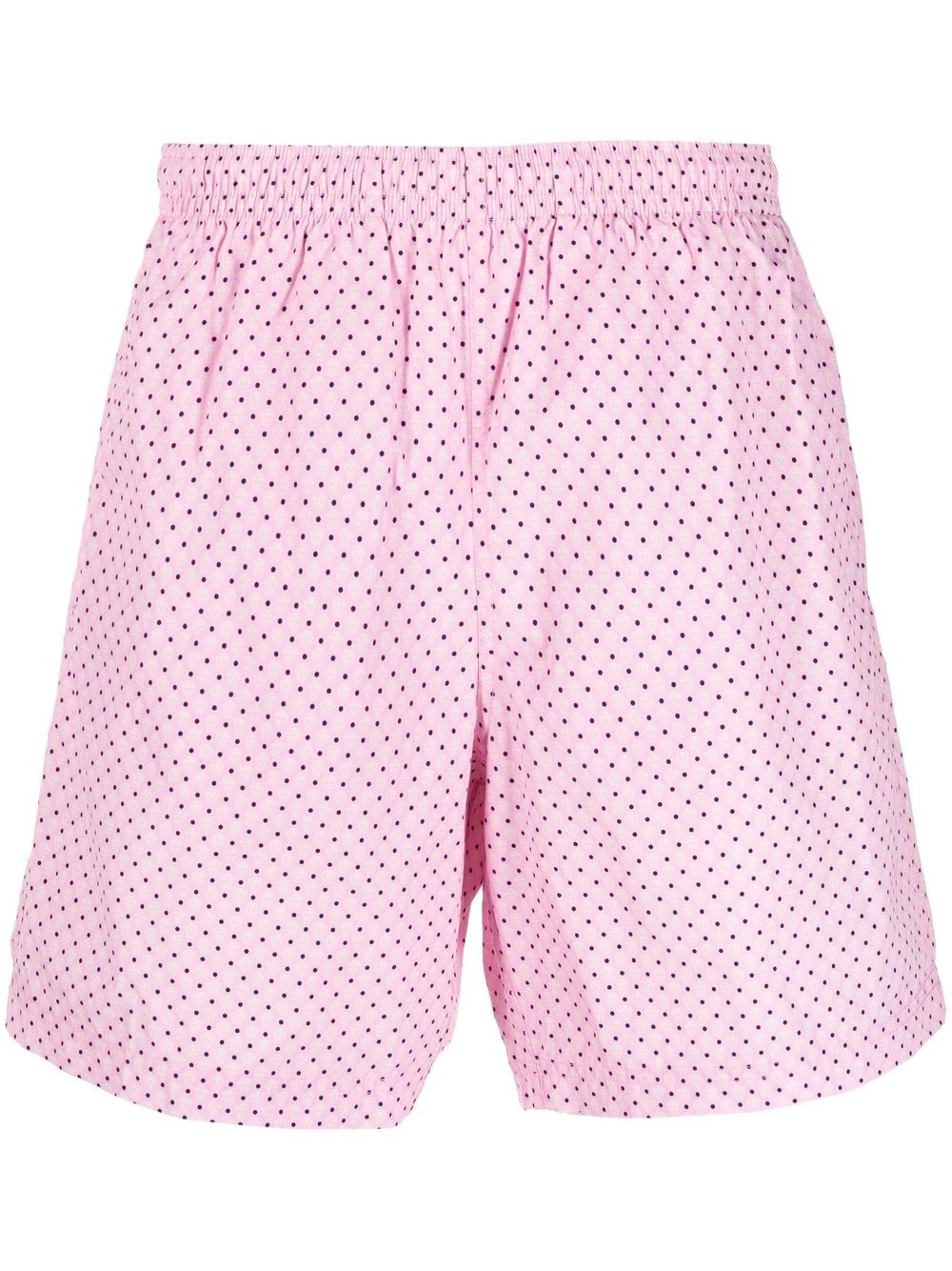 skull-print slip-on swim shorts - 1