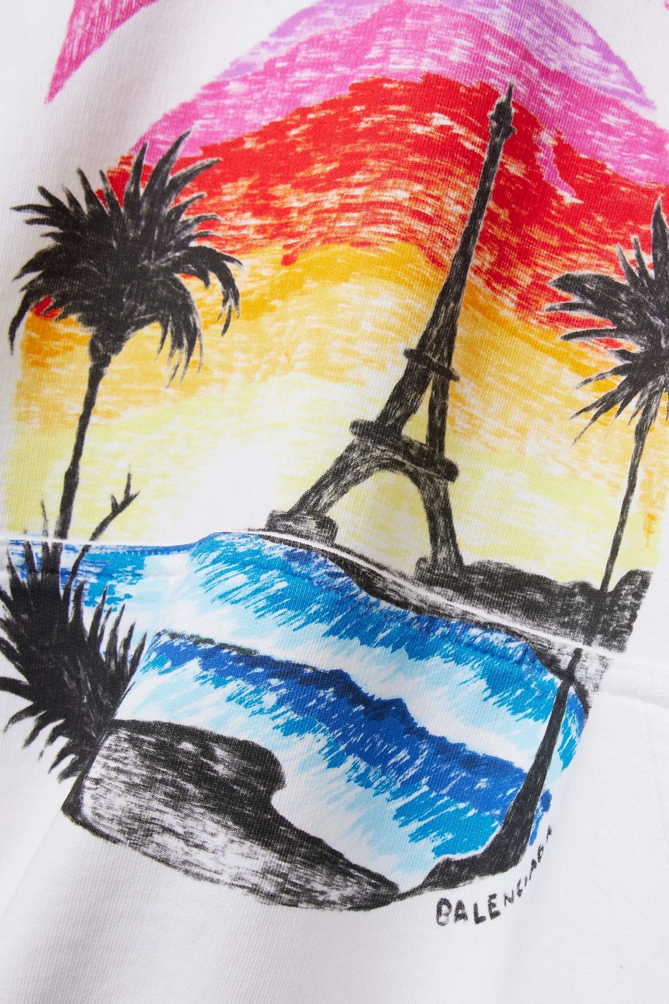 Oversized printed cotton-jersey hoodie - 4