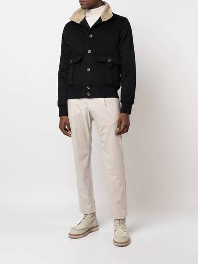 Herno drawstring straight-leg trousers outlook