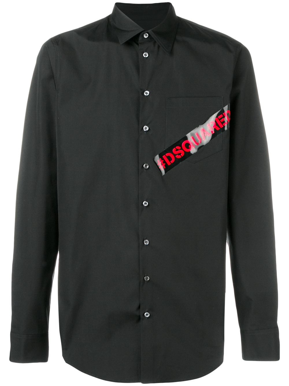 logo print shirt - 1