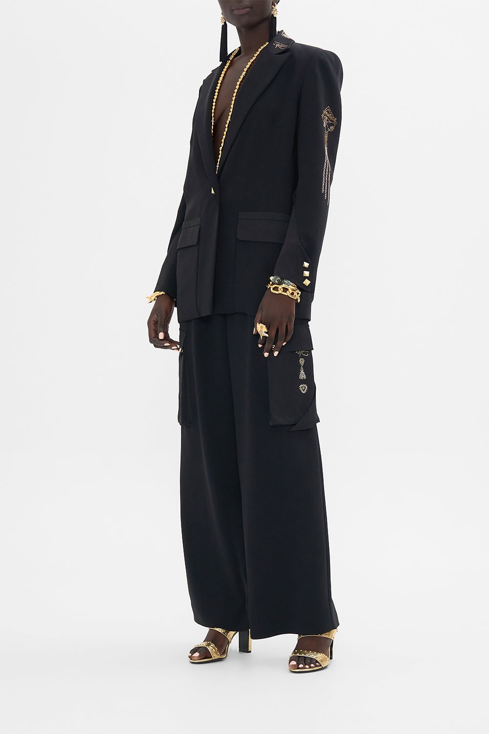 JACKET WITH SLEEVE CUT OUT DETAIL - 4