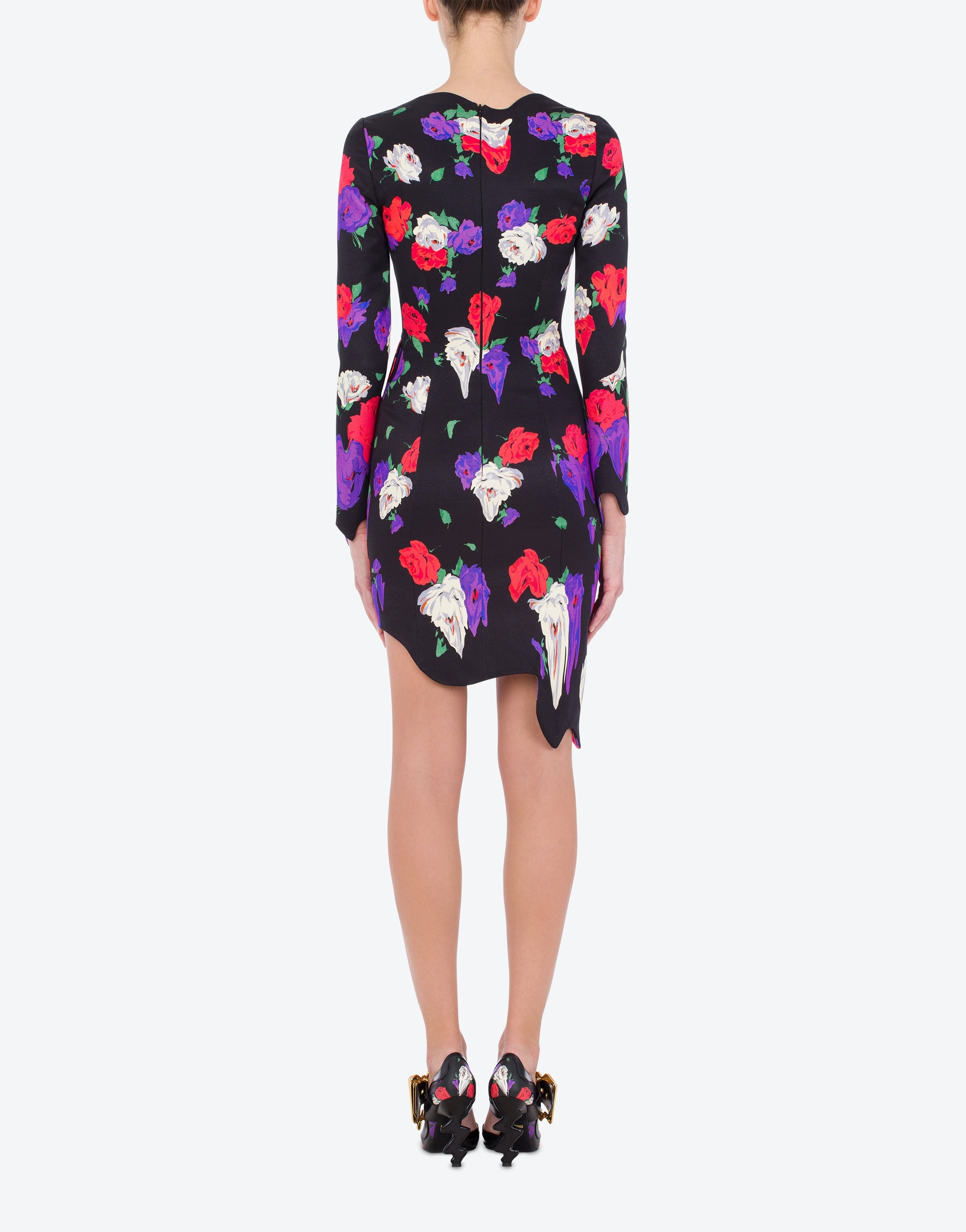 ALLOVER MORPHED FLOWERS OTTOMAN DRESS - 3