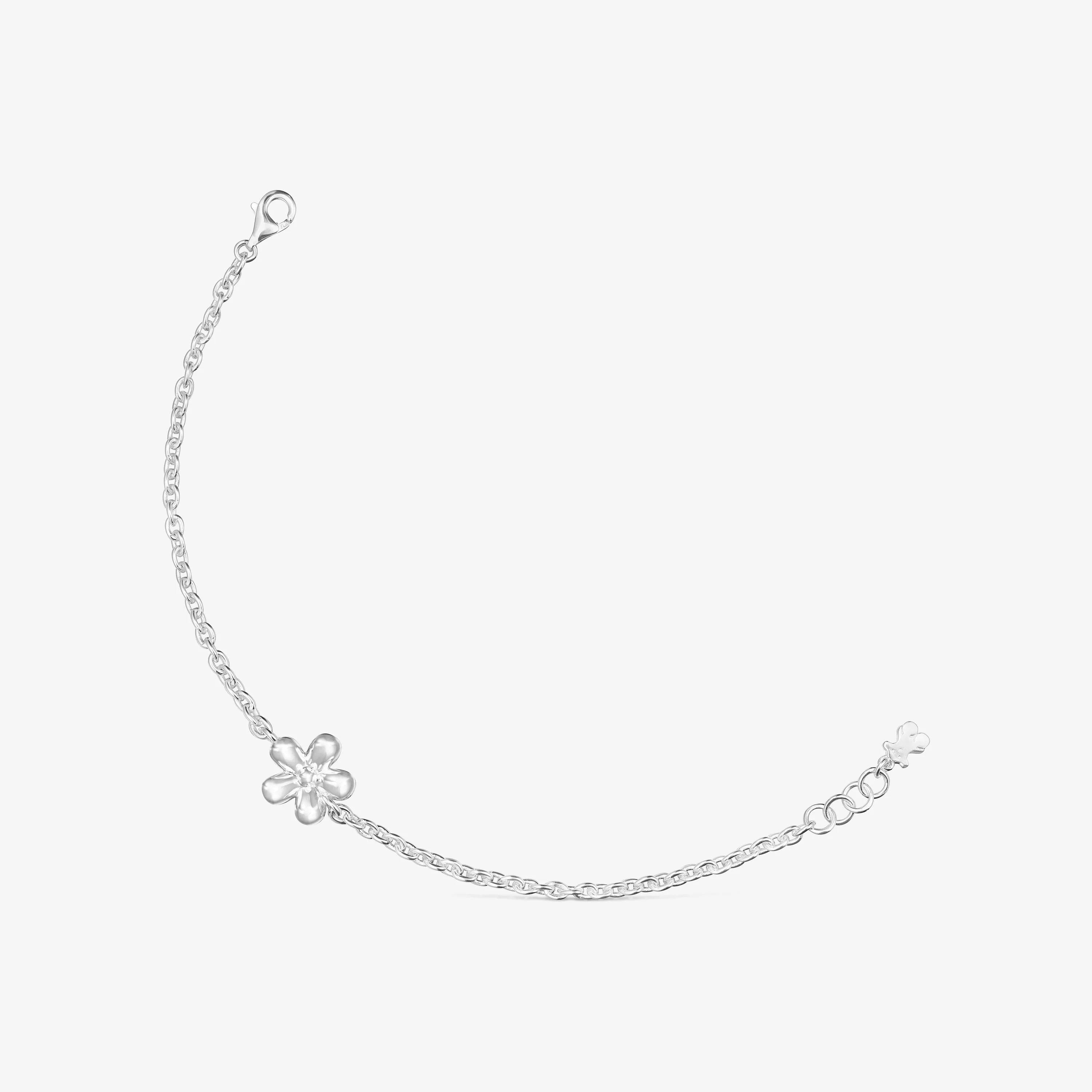 Silver Chain bracelet Daisy - 1
