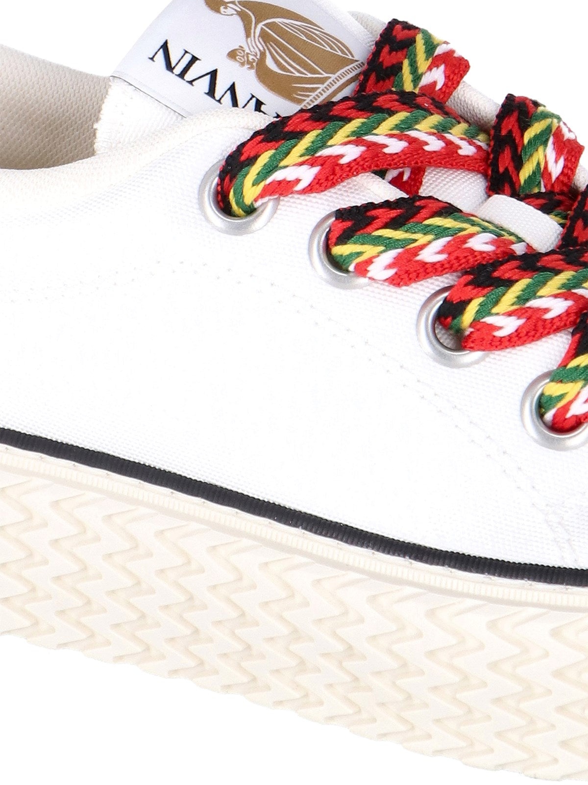platform leather low-top sneakers - 8