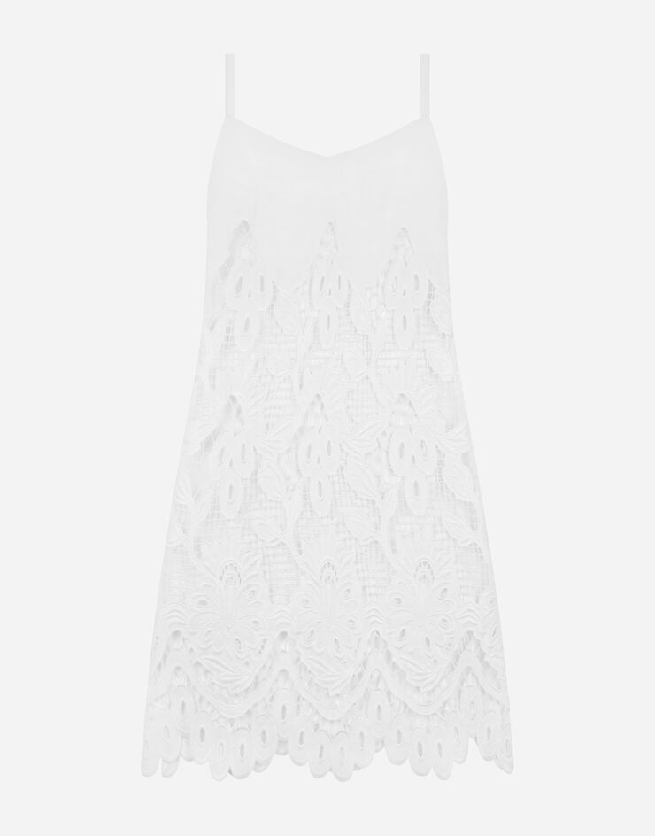 Short dress with openwork embellishment - 3