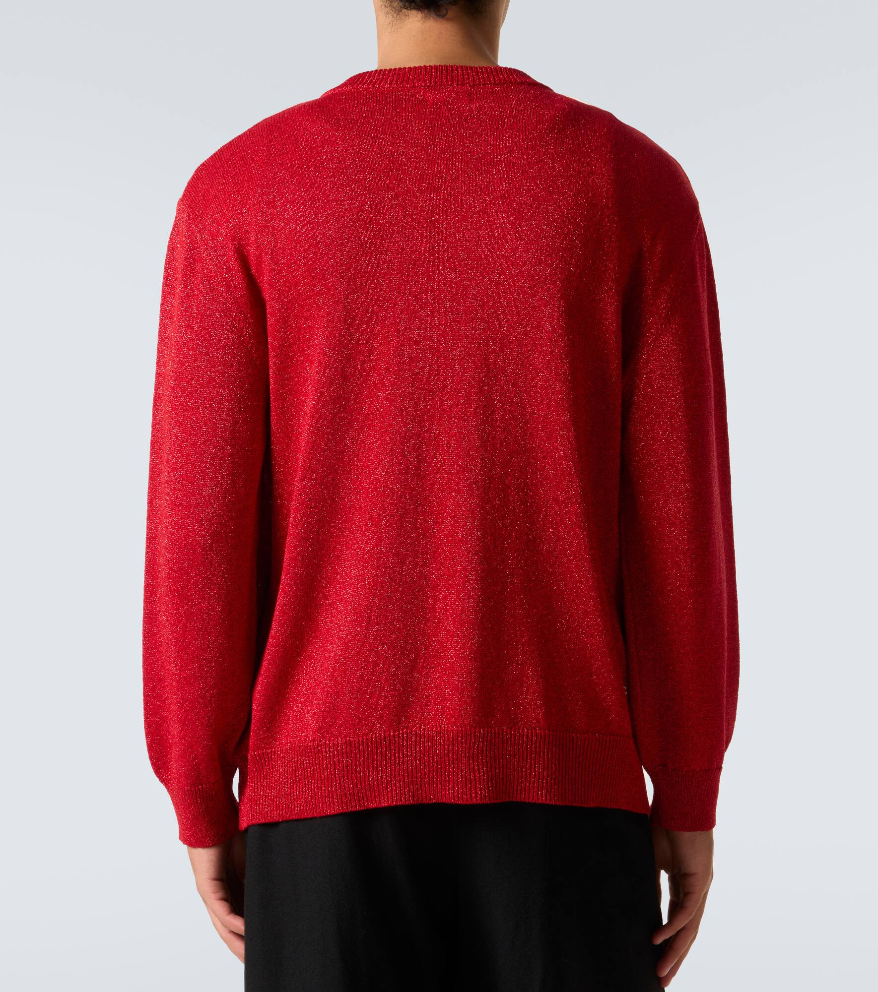 Lamé jacquard cardigan - 4