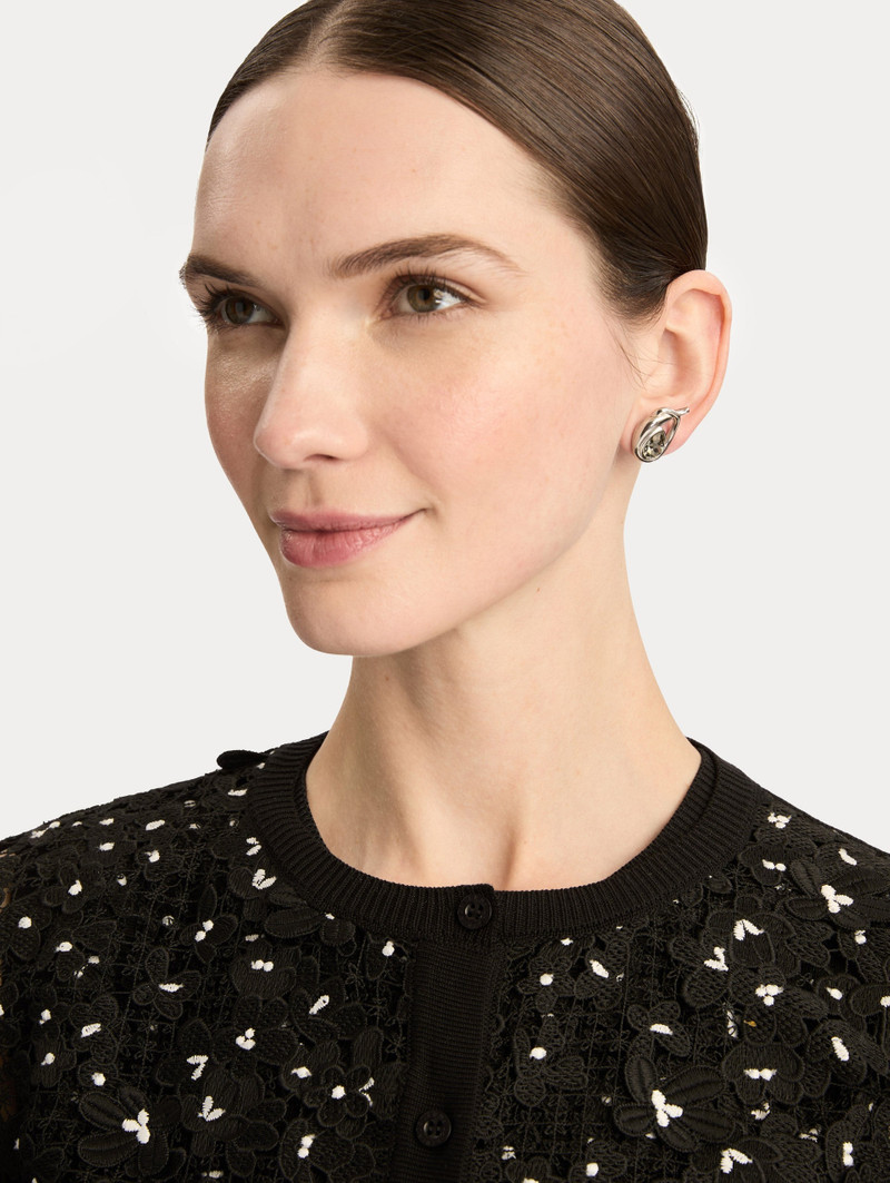 Oscar de la Renta LOOPED TEARDROP EARRINGS outlook