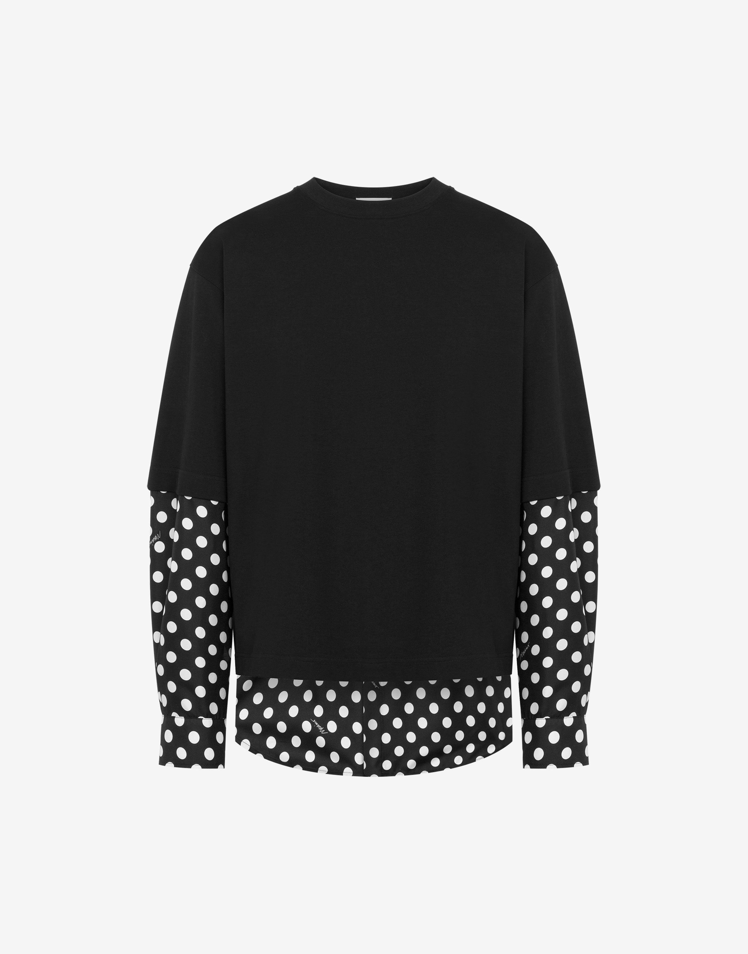 POLKA DOTS SWEATSHIRT WITH INSERTS - 1