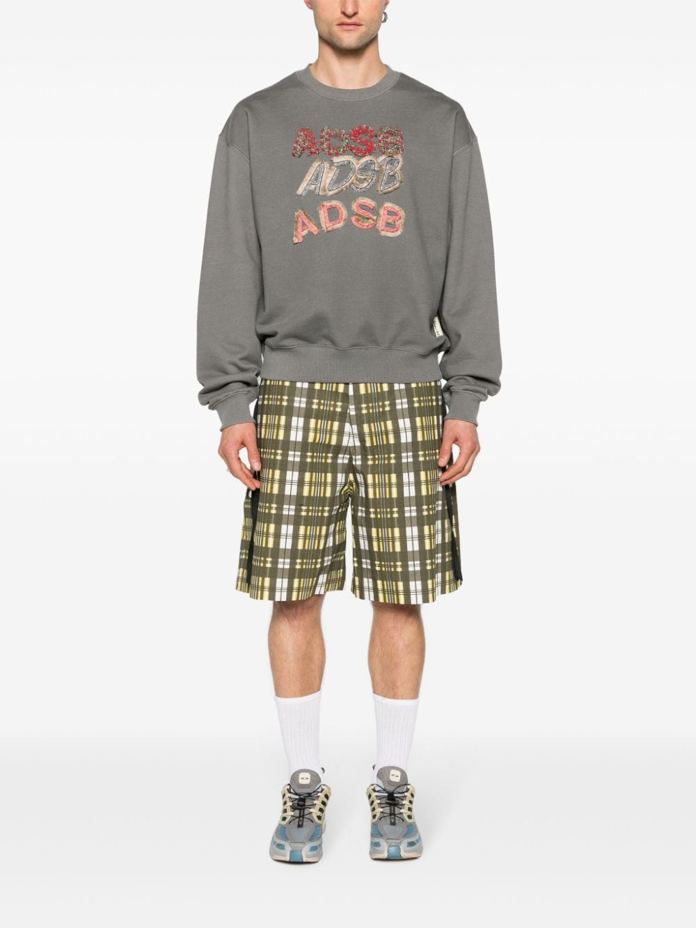 logo-patches cotton-blend sweatshirt - 2
