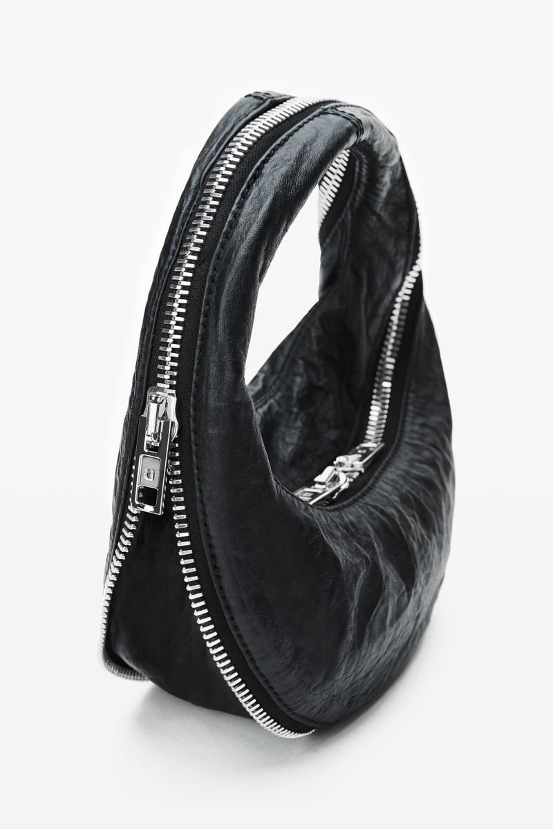 Black Memory Leather Mini Twyst Bag 2