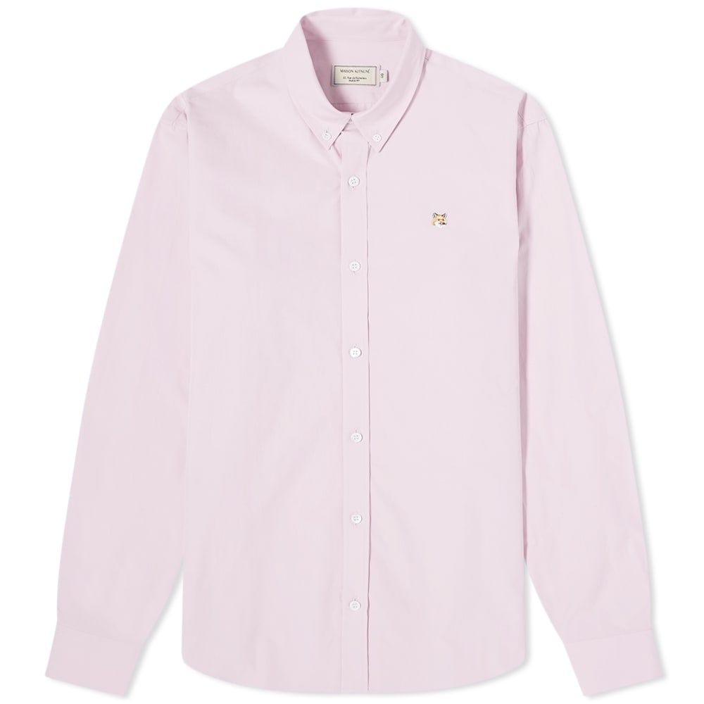 Maison Kitsuné Fox Head Embroidery Classic Shirt - 1