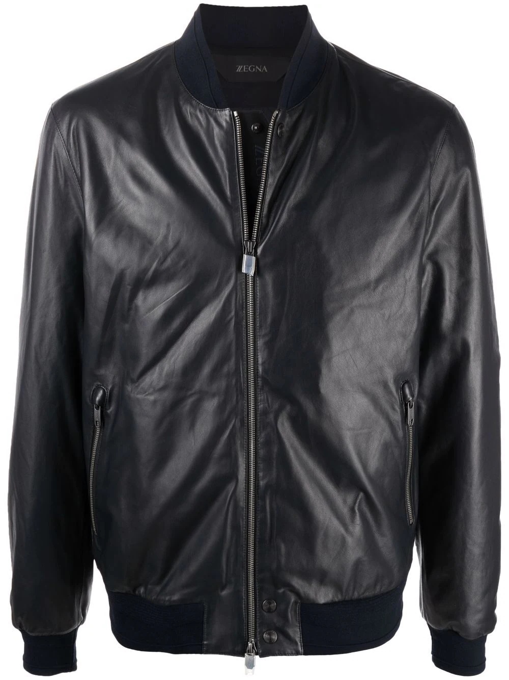 zipped bomber jacket - 1