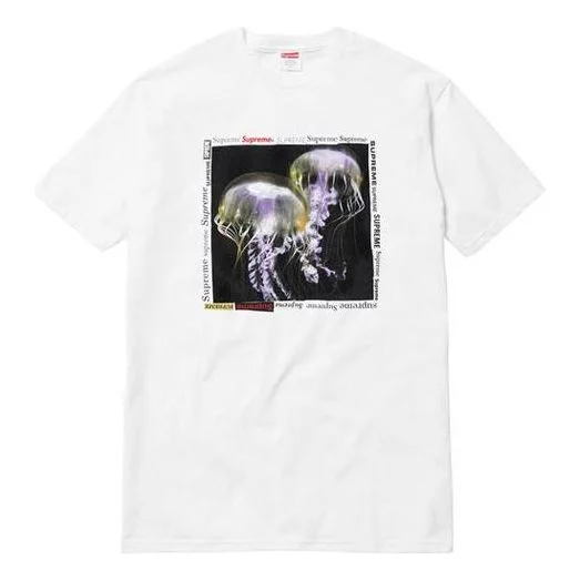 Supreme SS18 Jellyfish Tee White Printing Short Sleeve Unisex SUP-SS18-153 - 1