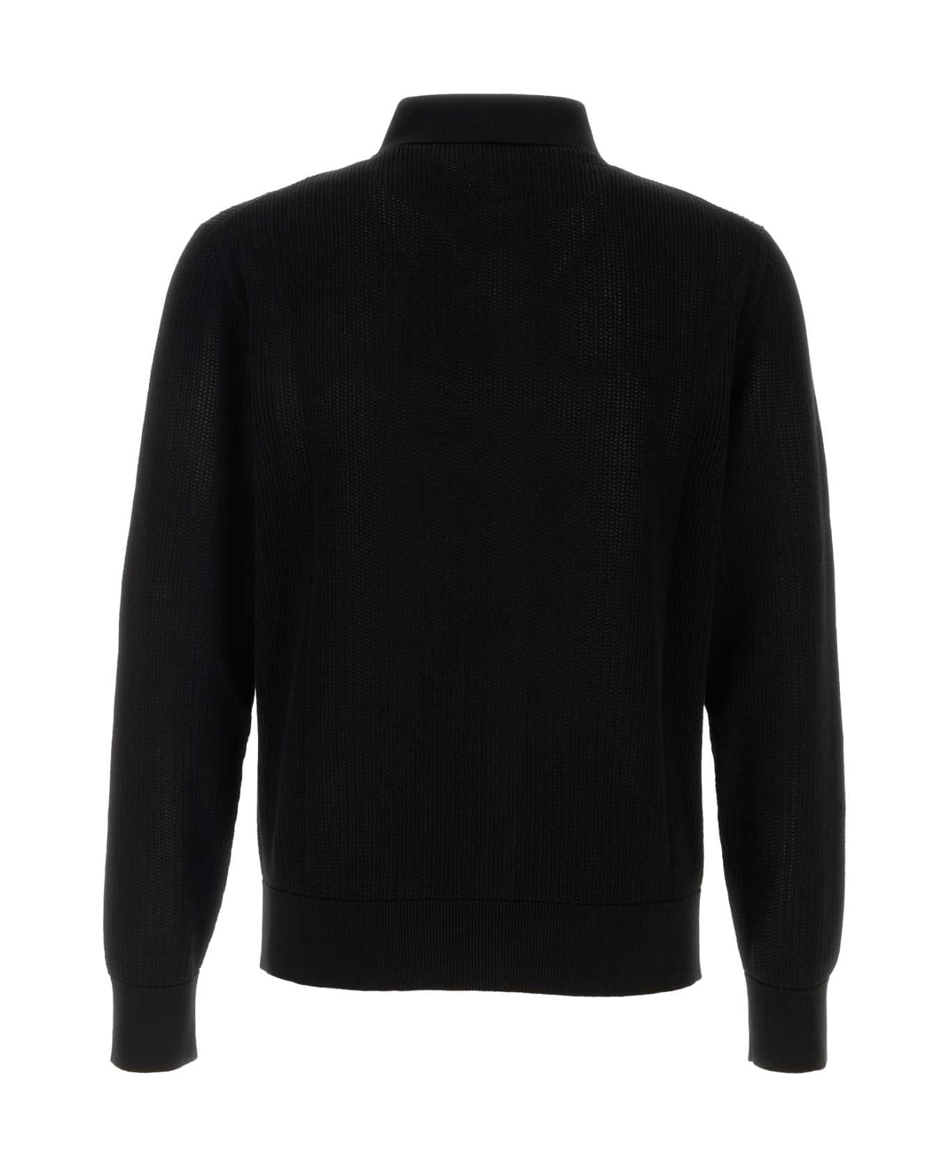 Black Mesh Cardigan - 2