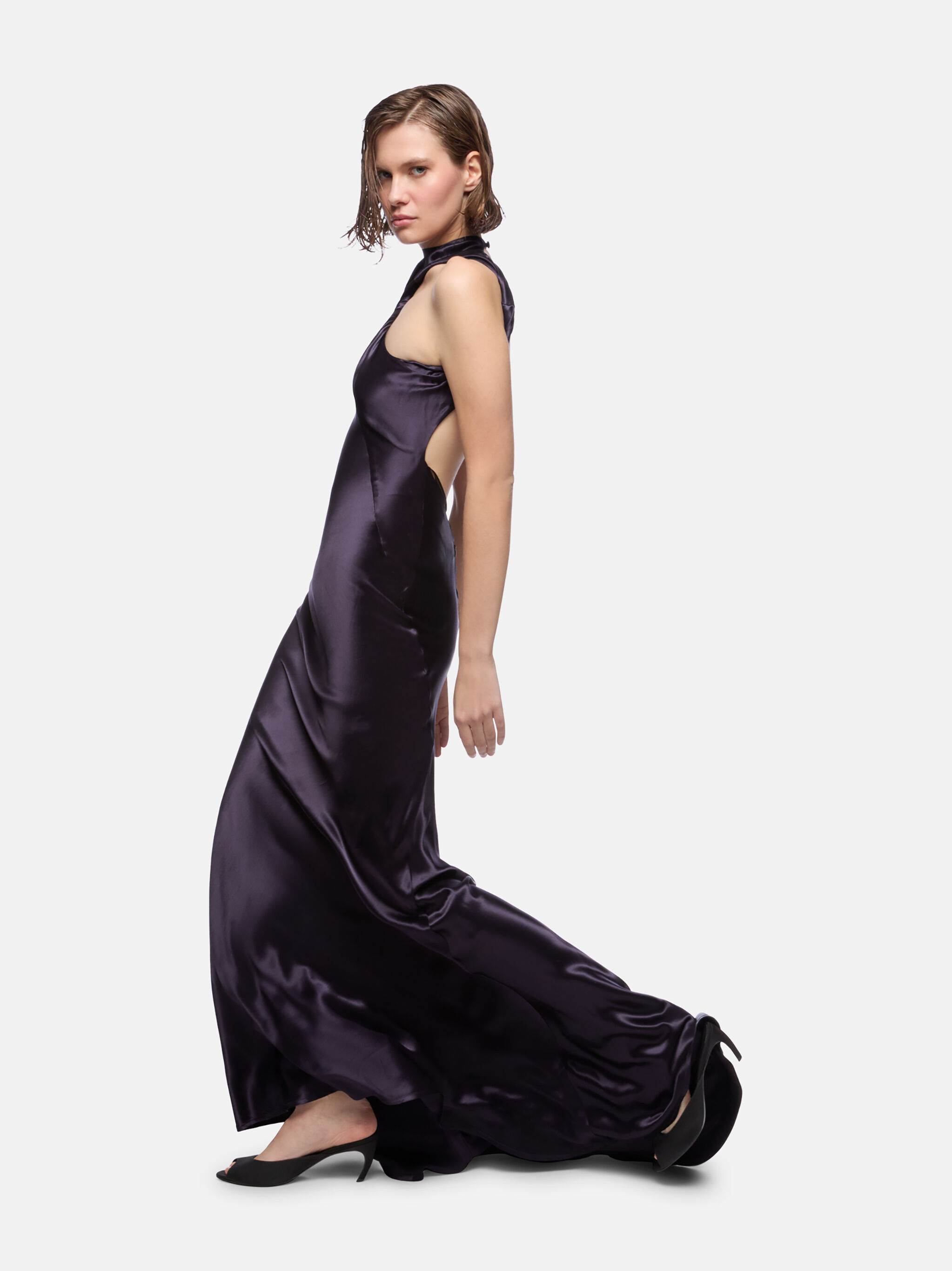 PURPLE LONG DRESS - 4