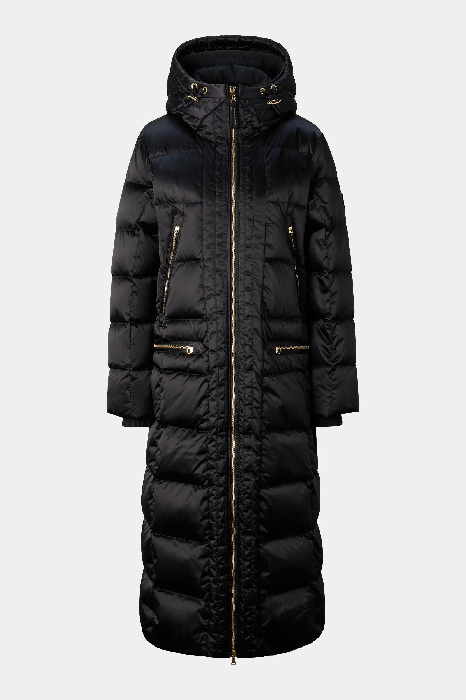 Suna Down Coat in Black - 1