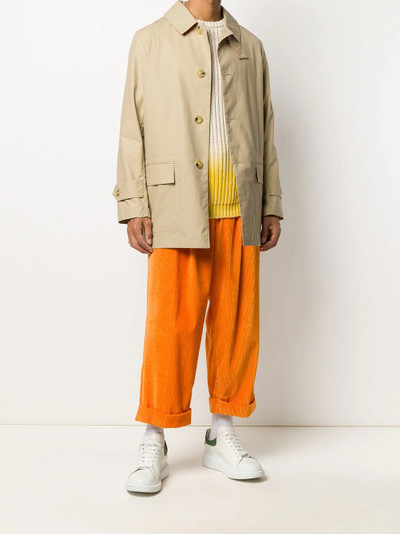 Mackintosh TOKYO wide-leg cropped corduroy trousers outlook