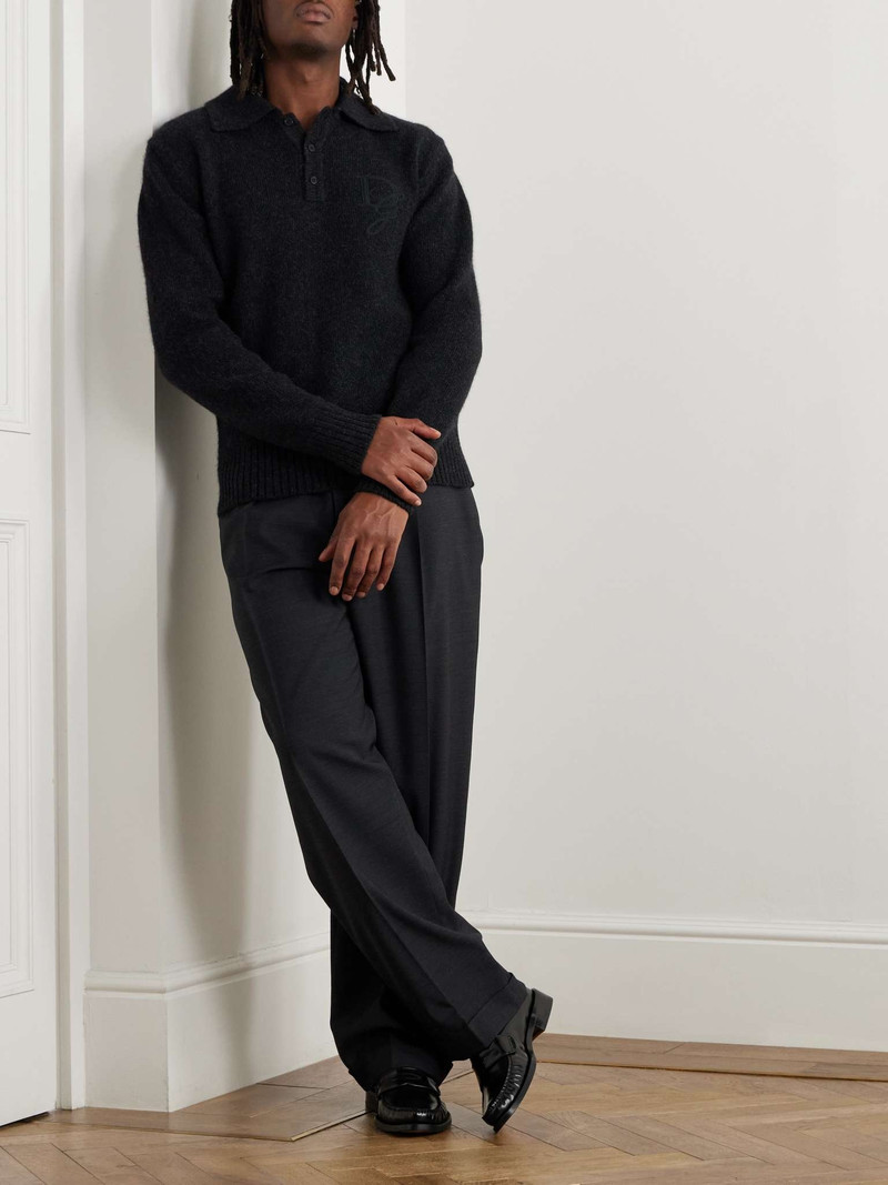Dolce & Gabbana Logo-Appliquéd Knitted Polo Shirt outlook