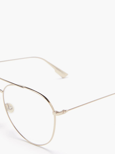 Dior Stellaire017 aviator metal glasses outlook