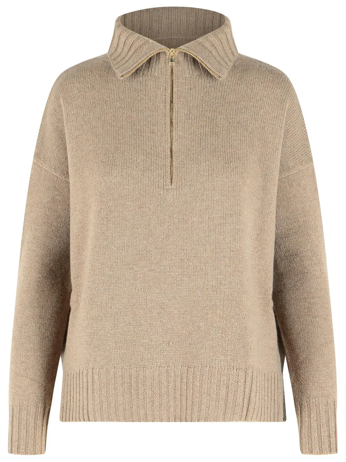 Max Mara 'Crasso' High Neck Sweater Made From Beige Cachemire Yarn Women - 1