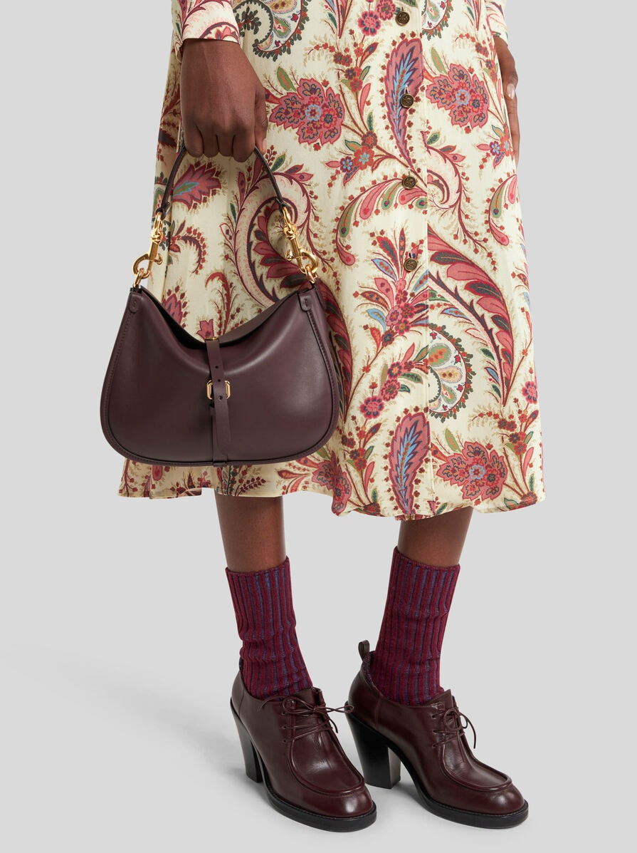 MEDIUM LEATHER PONY BAG - 2