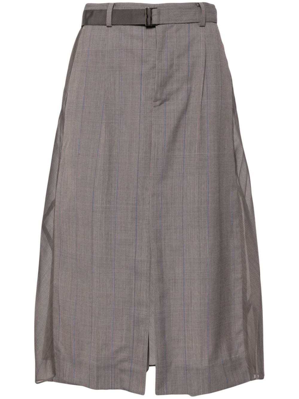 Prince of Wales check midi skirt - 1