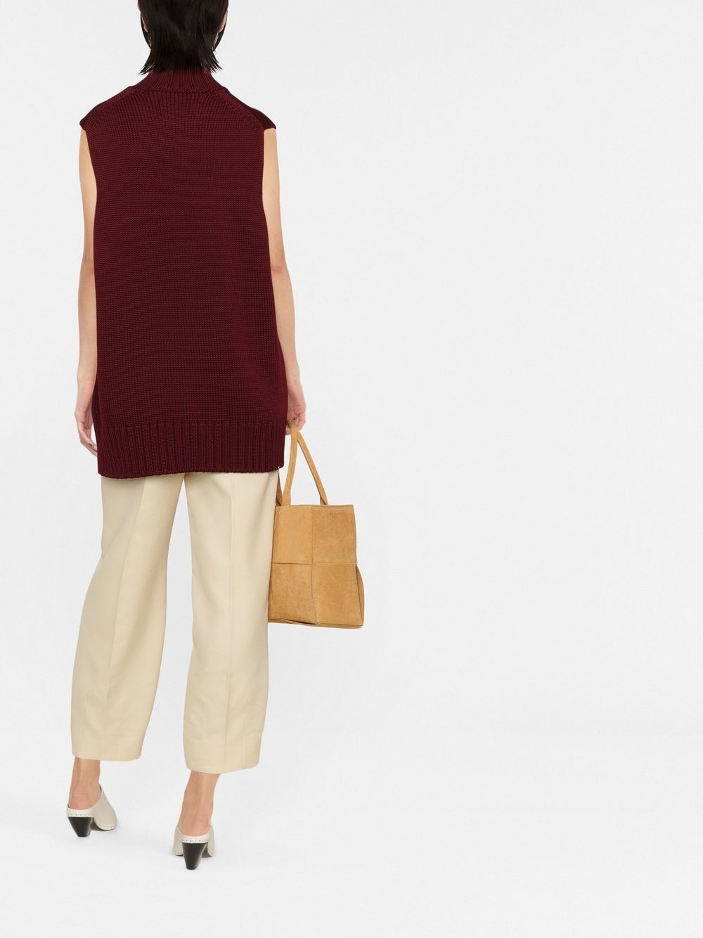 knitted high-neck vest - 4