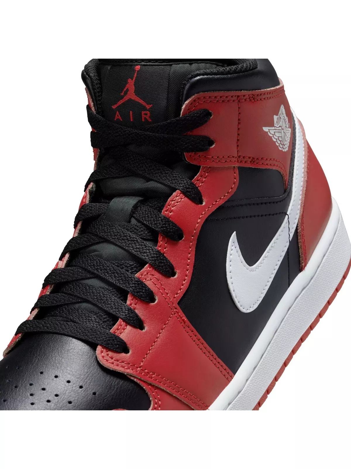 1 Mid "Black/White/Gym Red" Men's Shoe - 10