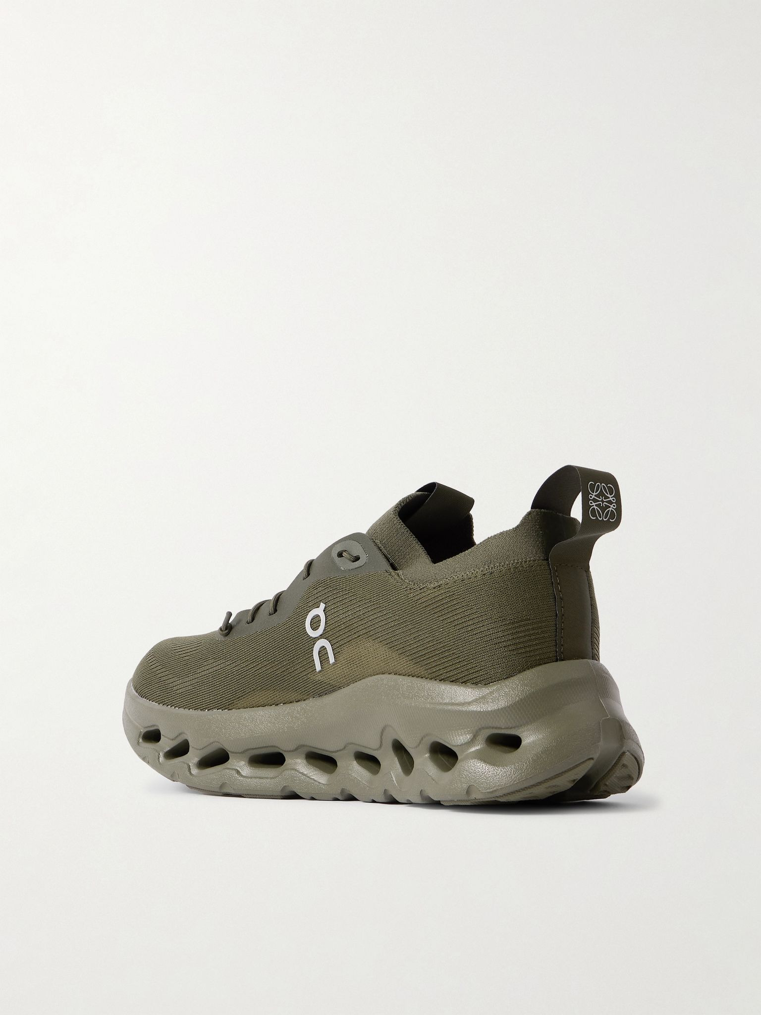 + ON Cloudtilt stretch recycled-knit sneakers Army green - 3