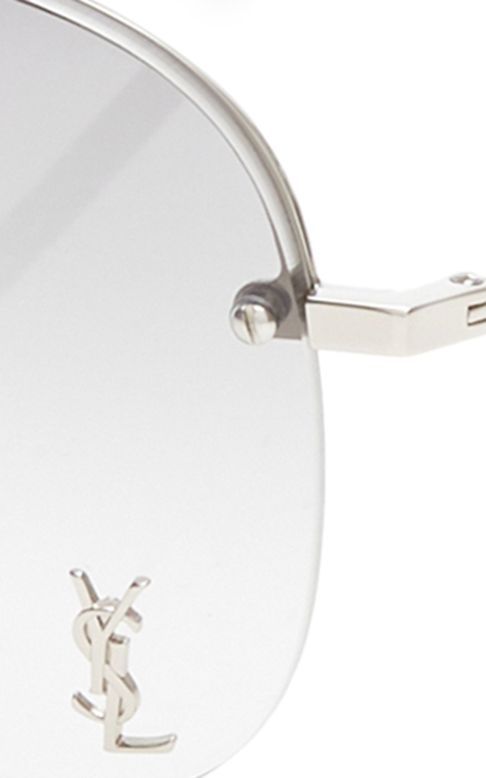 Logo-Detailed Aviator-Frame Metal Sunglasses grey - 4