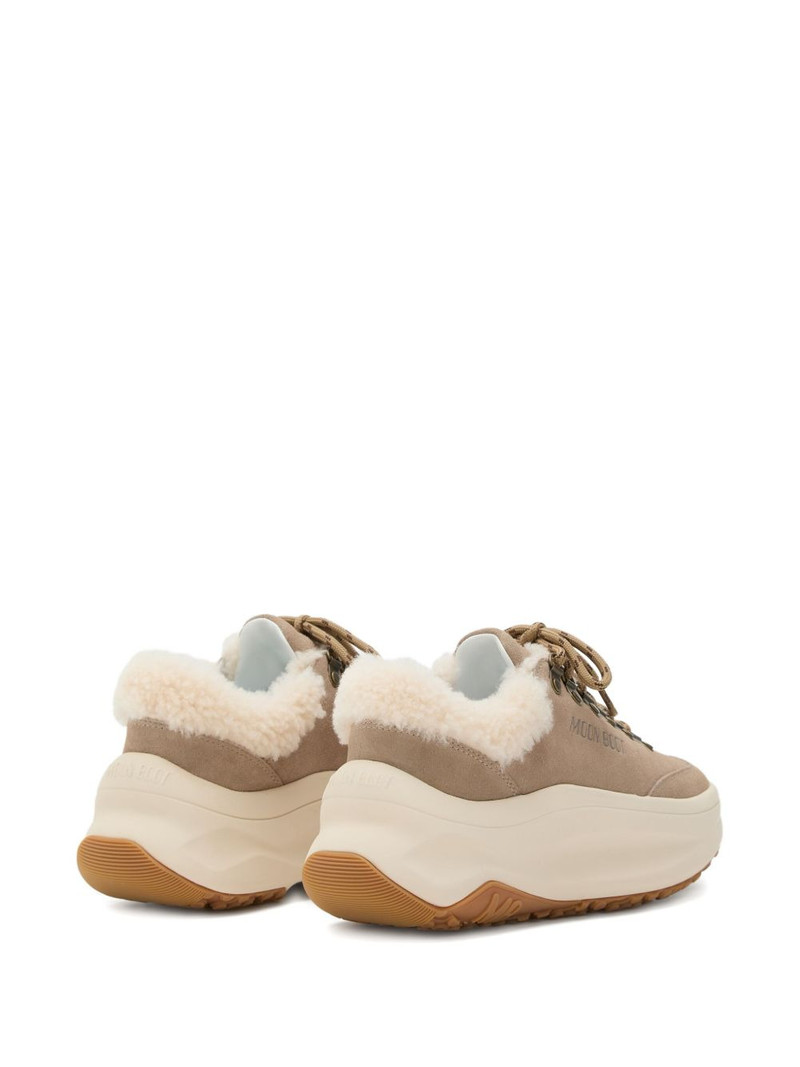 City shearling platform sneakers 3