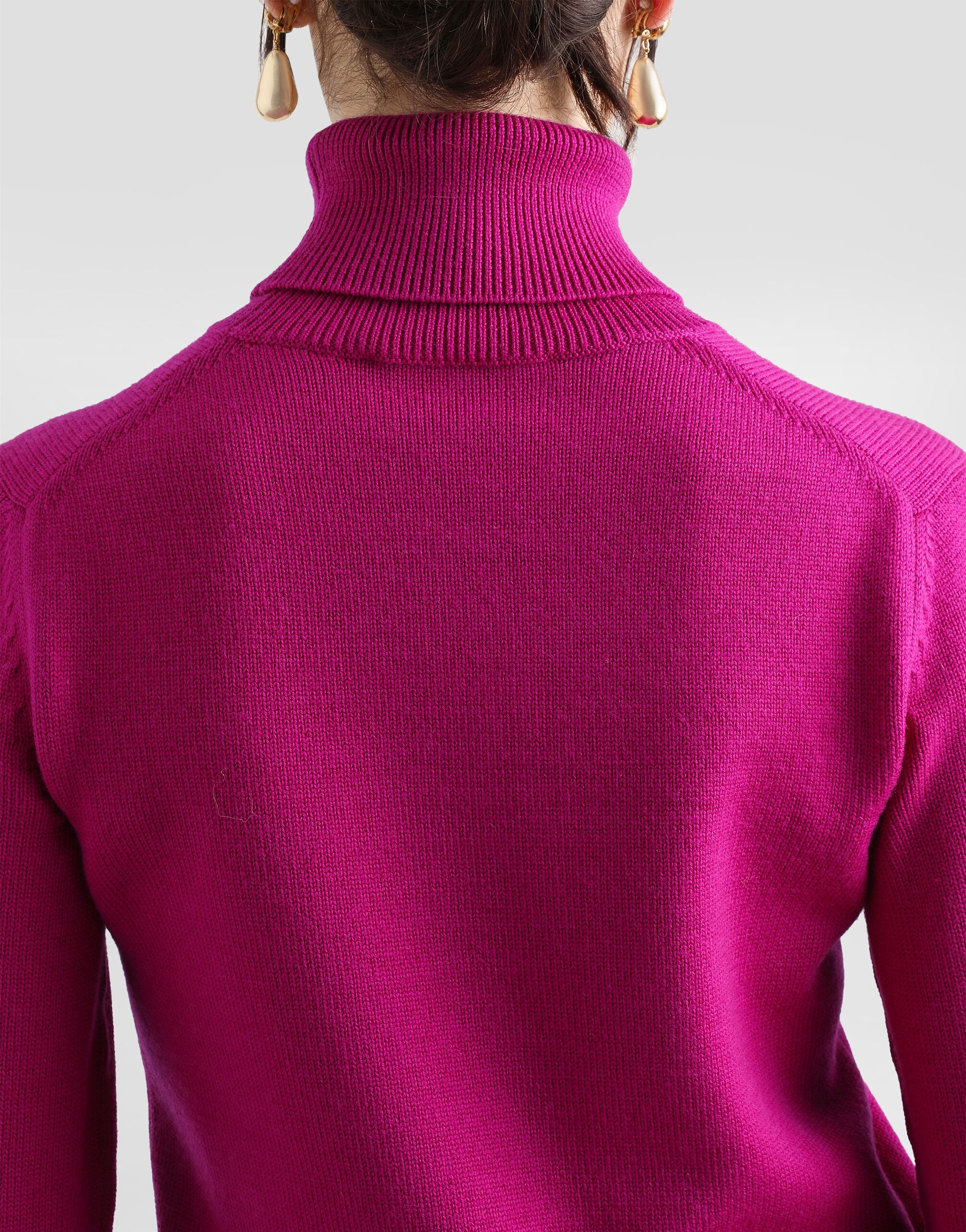 Wool turtle-neck sweater - 5