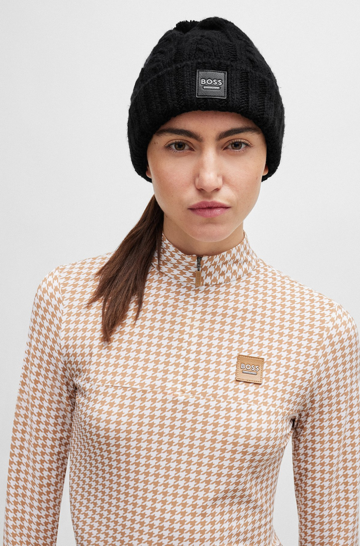 EQUESTRIAN LIGHTWEIGHT BOBBLE HAT WITH FLEECE INNER - 4
