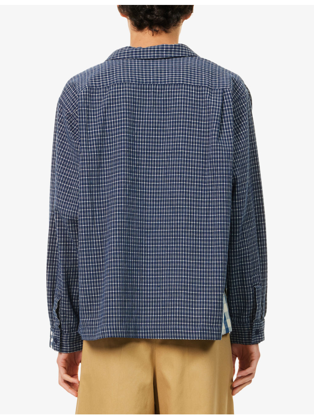 Patchwork Boxy-Fit Cotton Shirt - 4