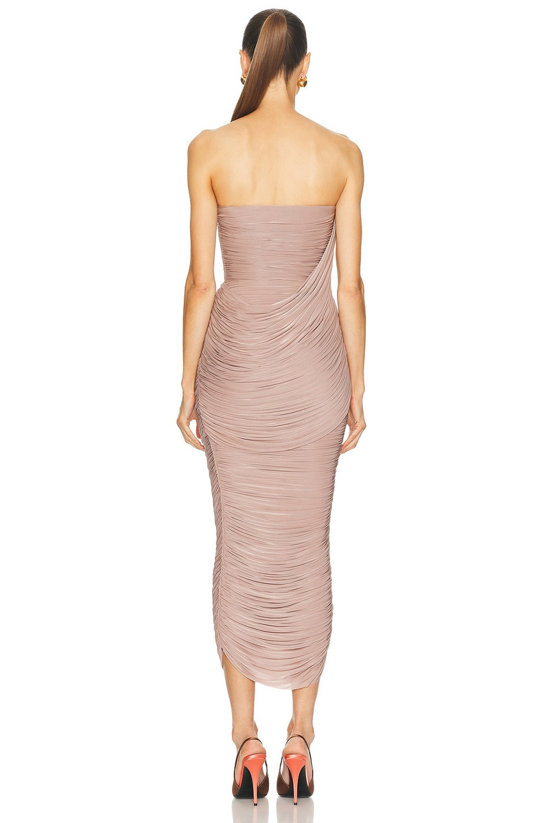 ALEX PERRY Strapless Drape Column Dress outlook