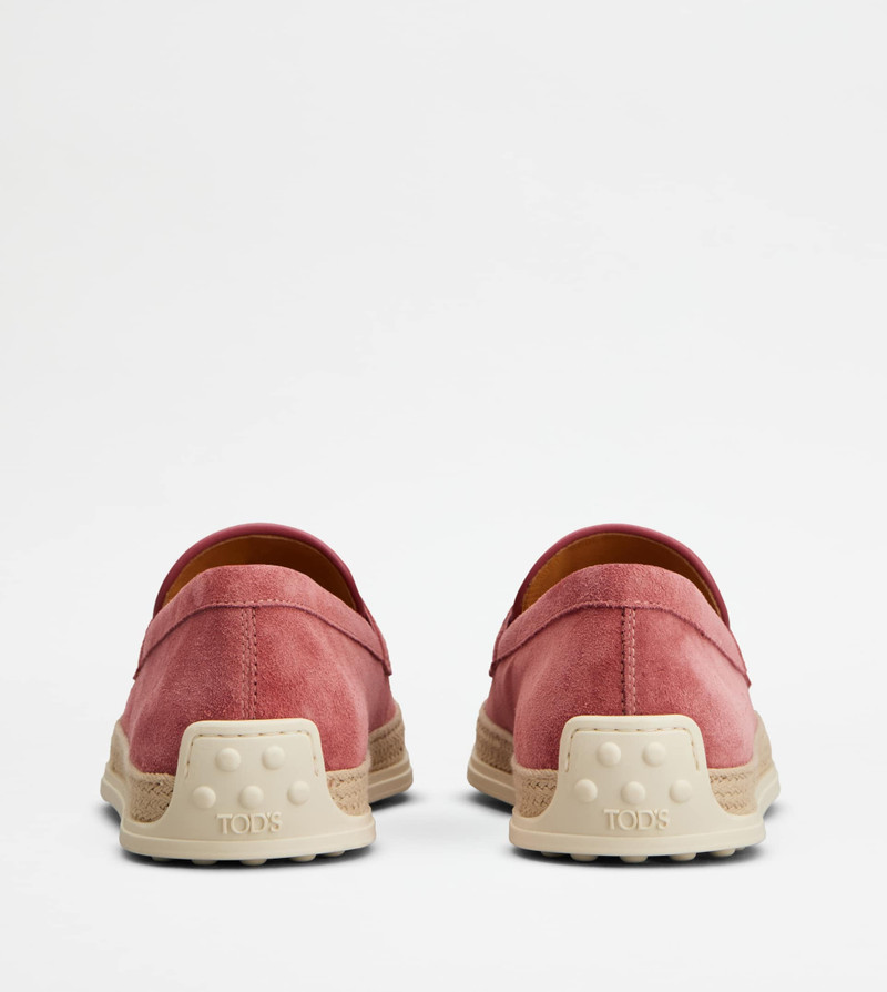 Tod's LOAFERS IN SUEDE - PINK outlook