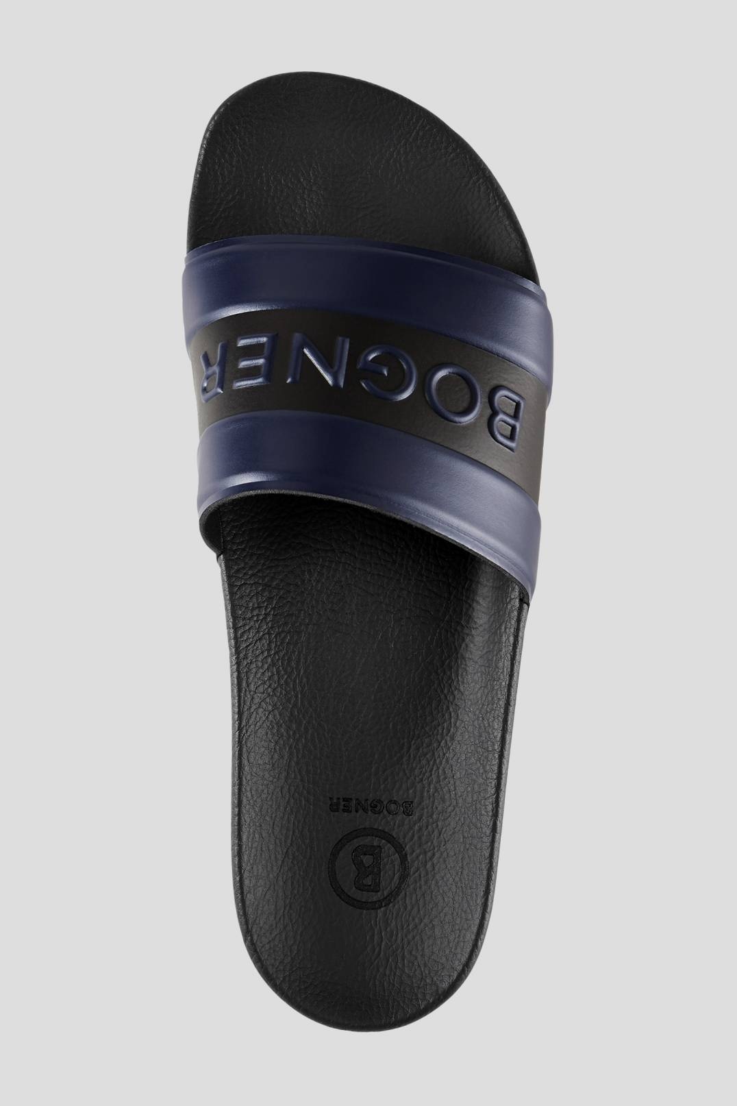 BELIZE SLIDES IN NAVY BLUE/BLACK - 5