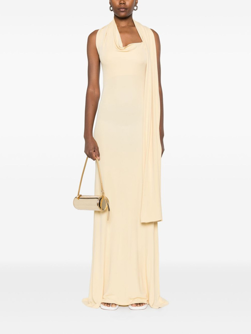 AYA MUSE Wisp halterneck draped maxi dress outlook