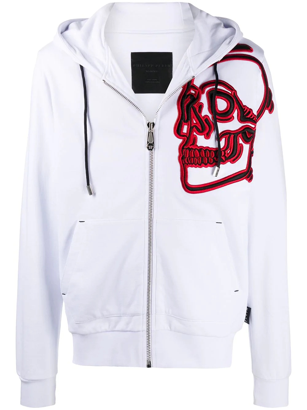 outline skull sweatjacket - 1