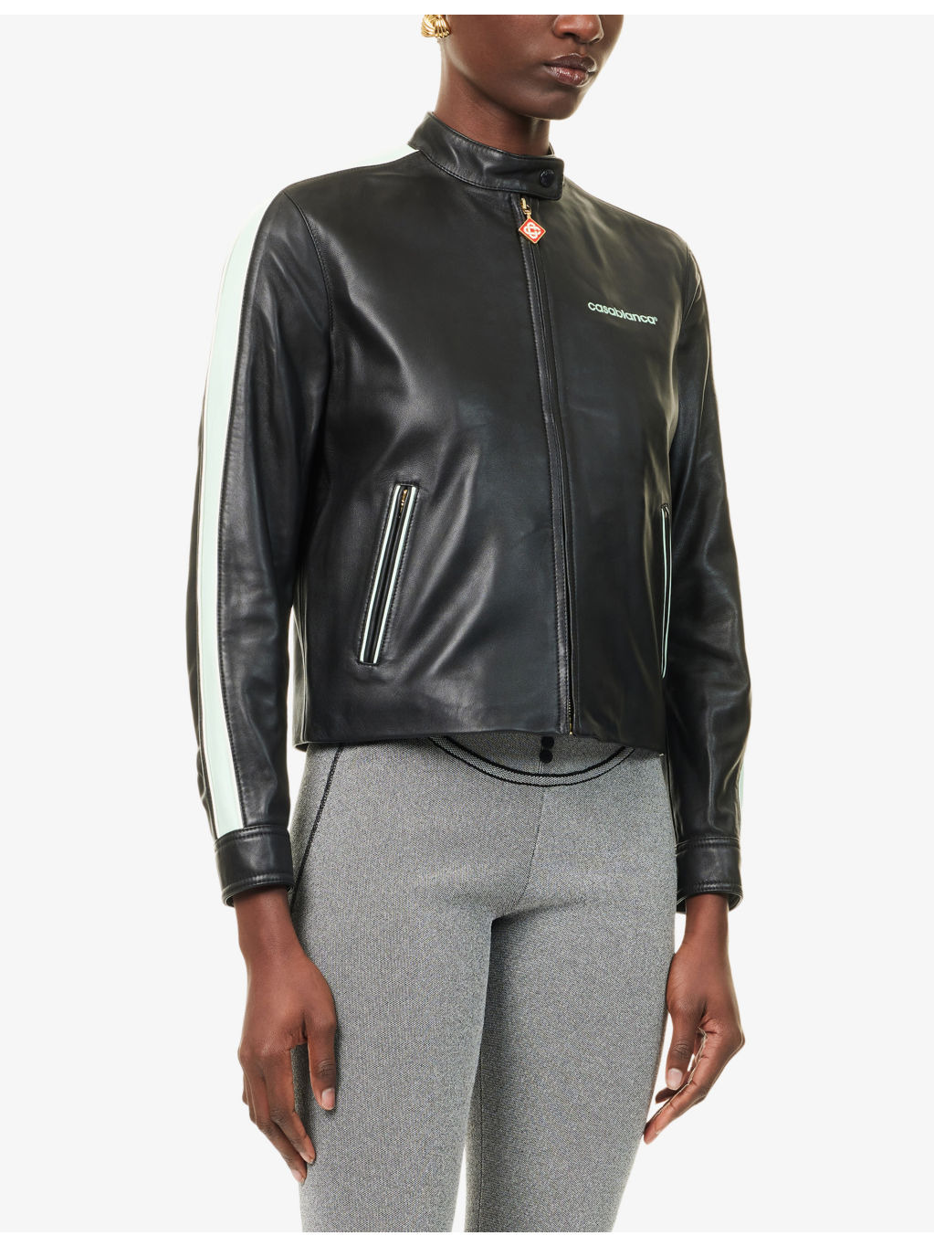 Racer Regular-Fit Leather Jacket - 3