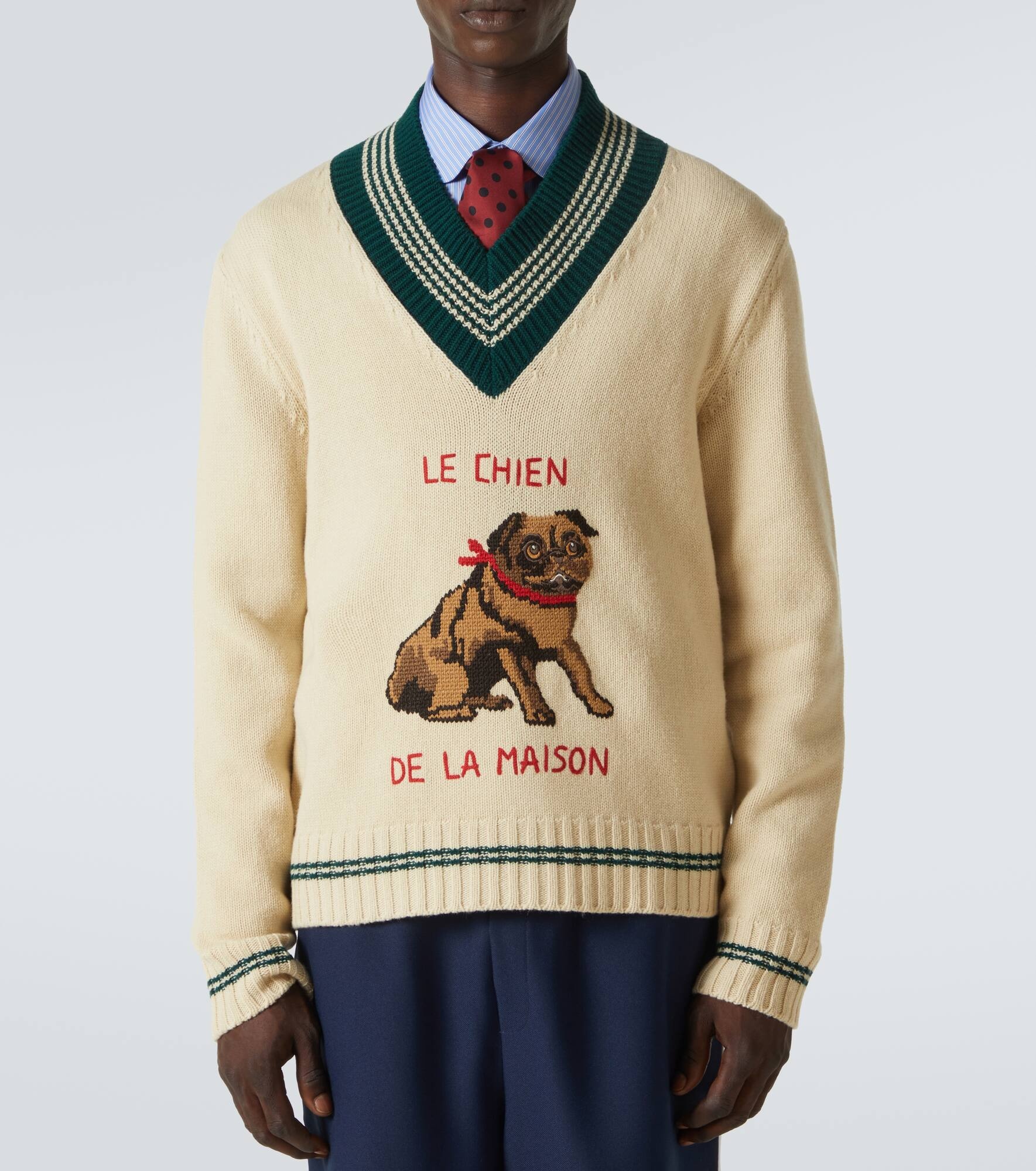 Wool jacquard sweater - 3