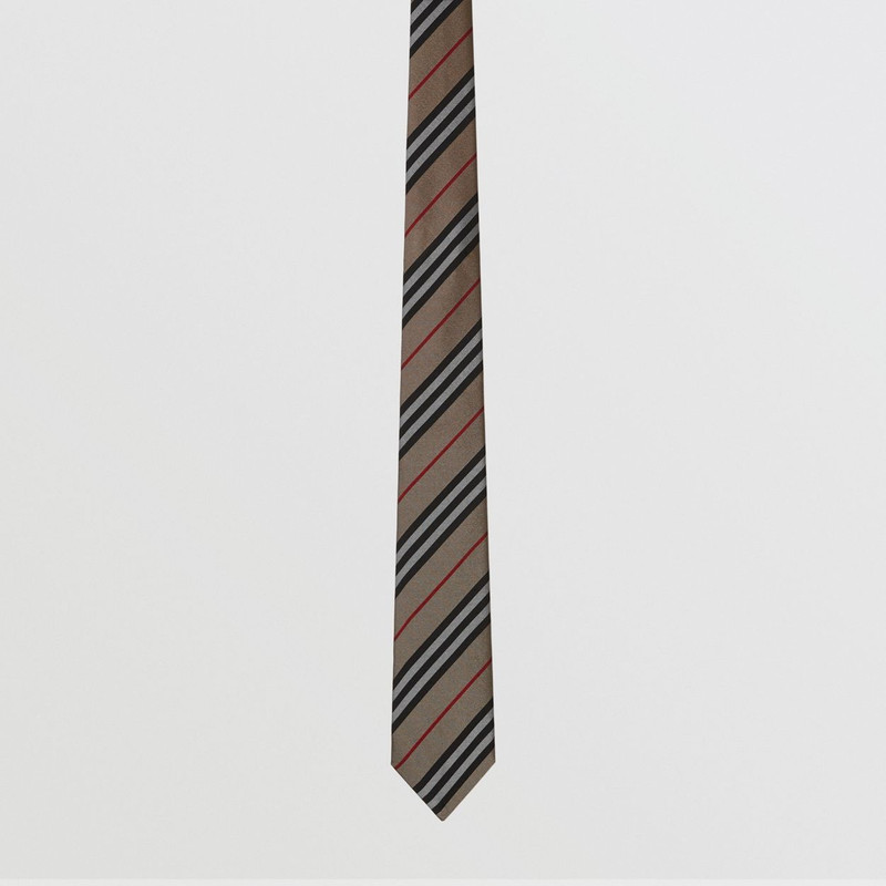 Classic Cut Icon Stripe Silk Tie 1