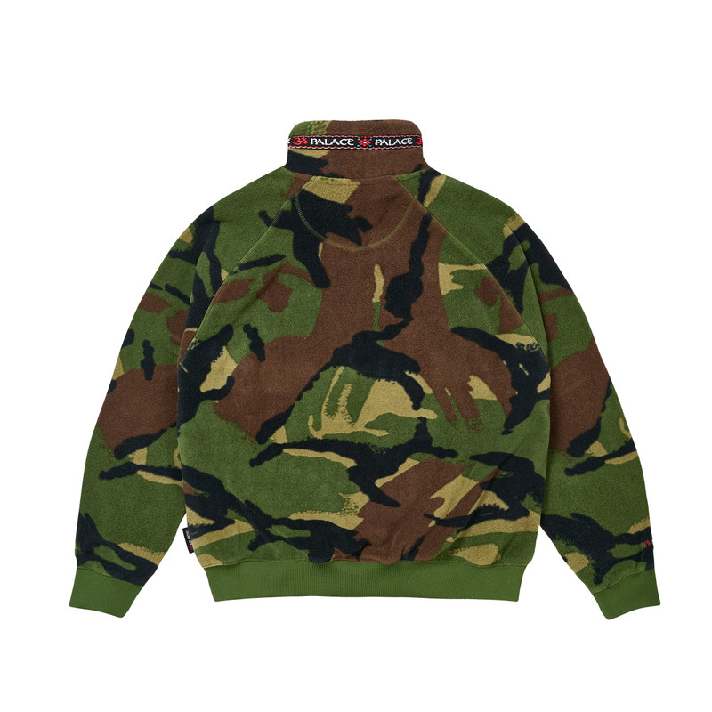 PALACE POLARTEC OM 1/4 ZIP WOODLAND CAMO outlook