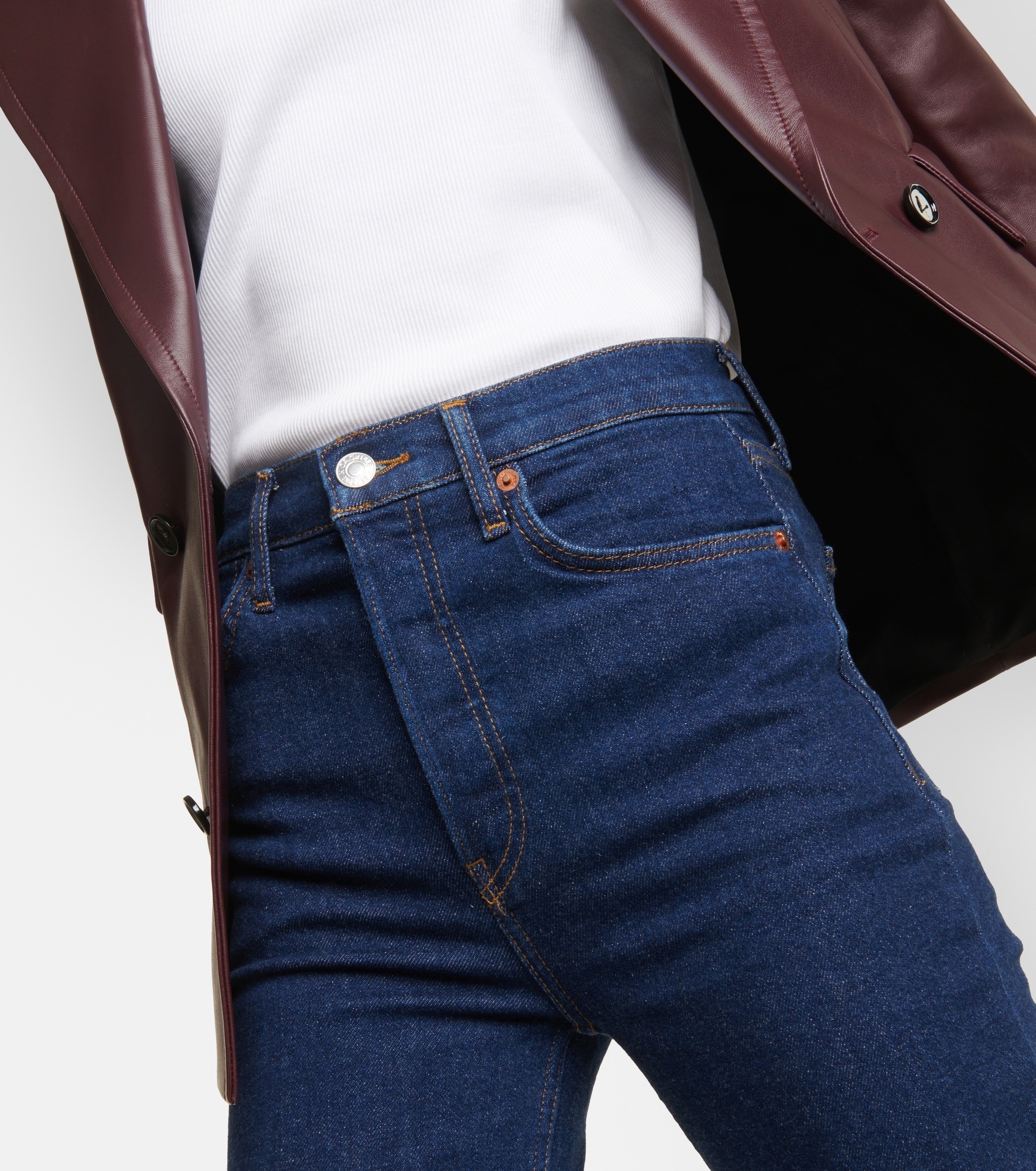 70s Stove Pipe high-rise straight jeans - 4