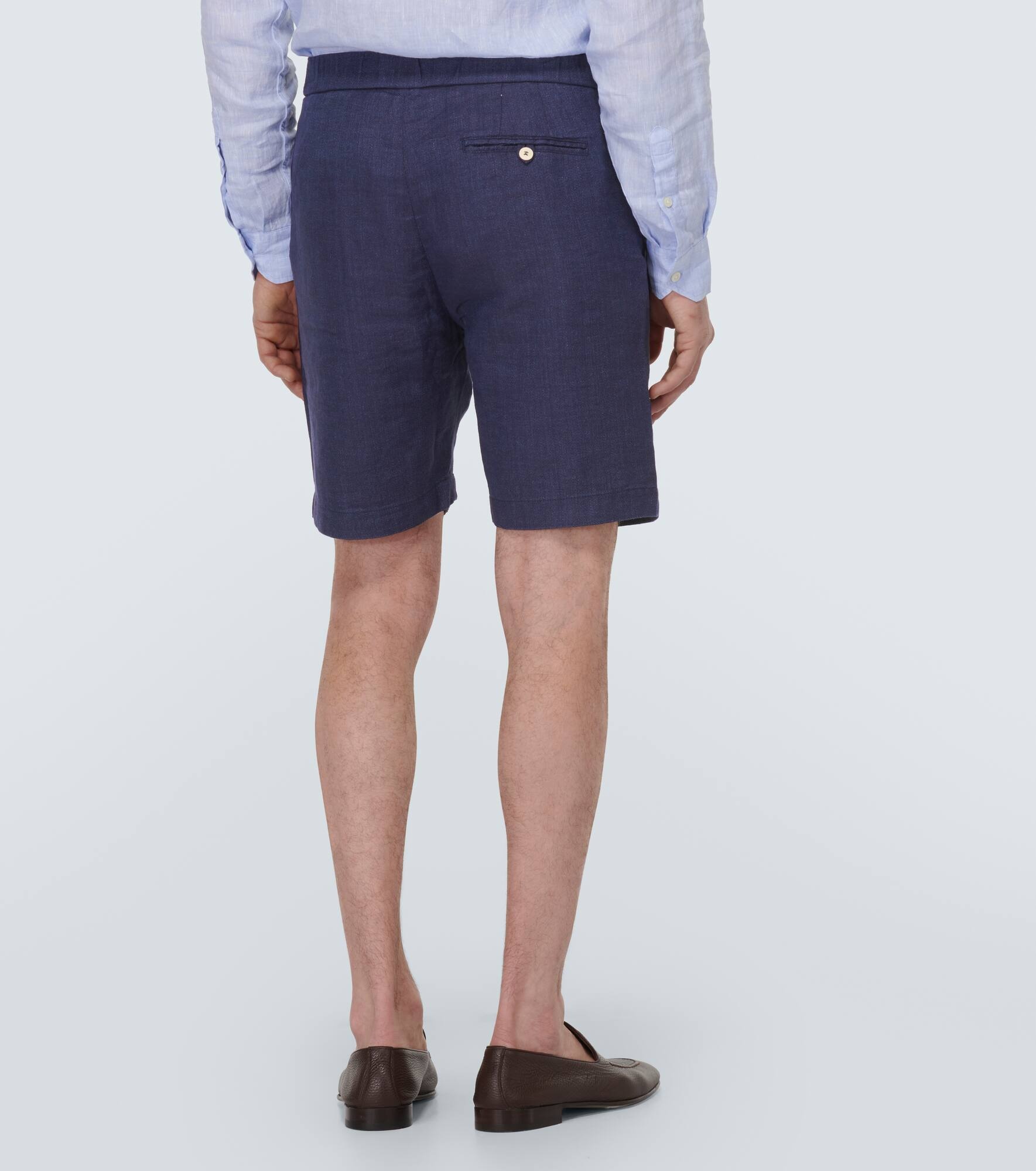 Felipe linen and cotton shorts - 4